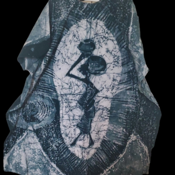 African Multicolored Boubou Dress Size standard - Picture 3 of 15